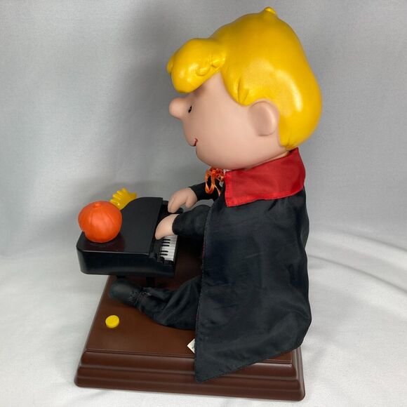Halloween Peanuts Shroeder Playing Piano Linus & Lucy Gemmy, Orig Box - Picture 4 of 8